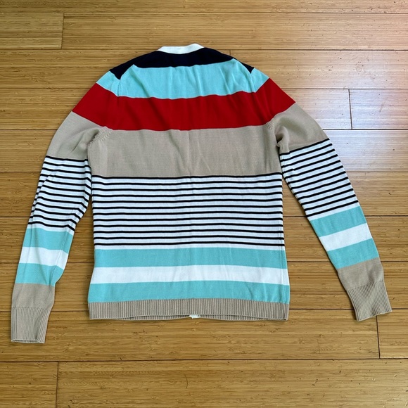 Brooks Brothers Womens Cotton  Striped Knit Cardigan Sweater Size Small - Picture 3 of 6